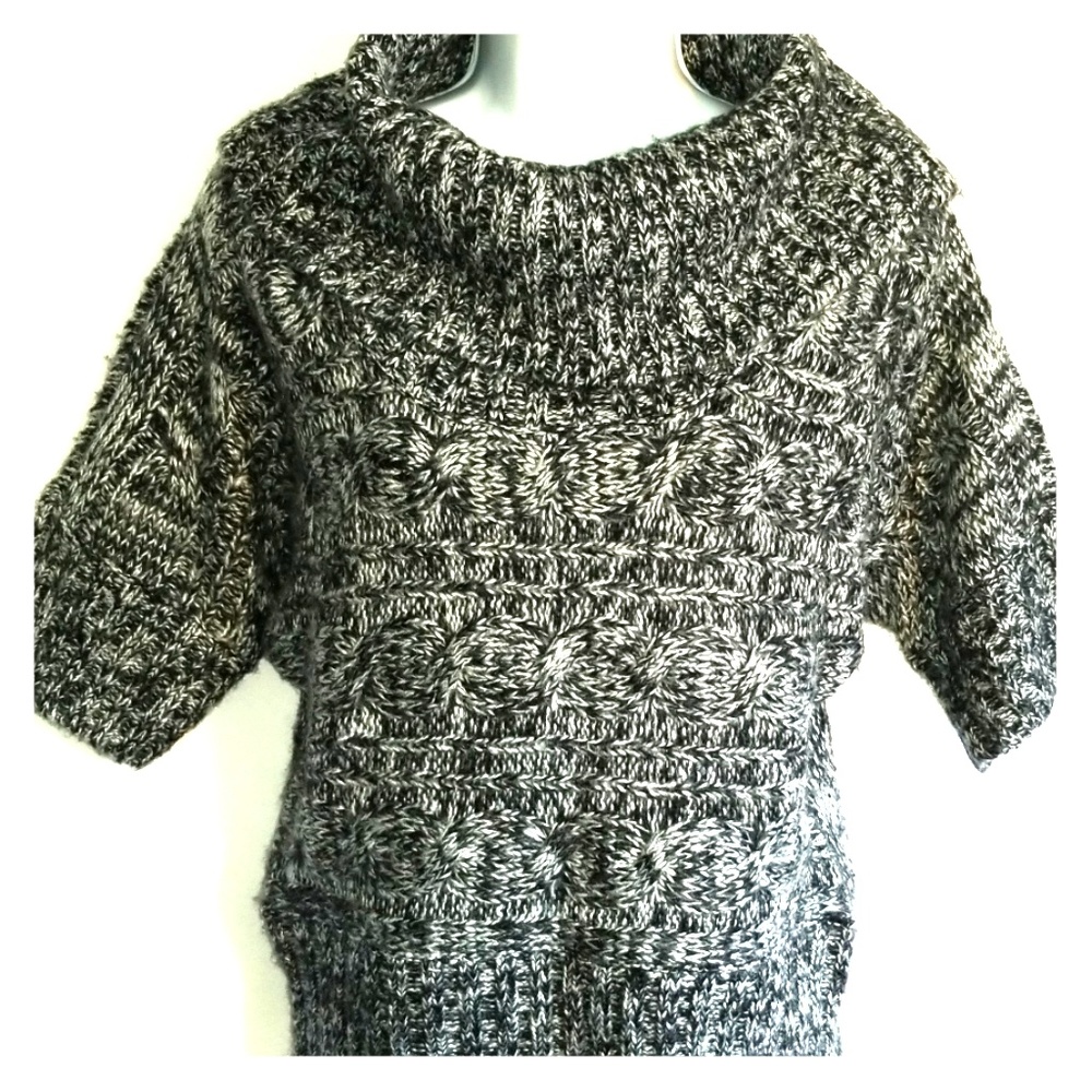 I Love Boy Meets Girl Sweater L Cowl Black SHORT - Picture 1 of 7
